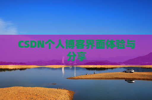 CSDN个人博客界面体验与分享